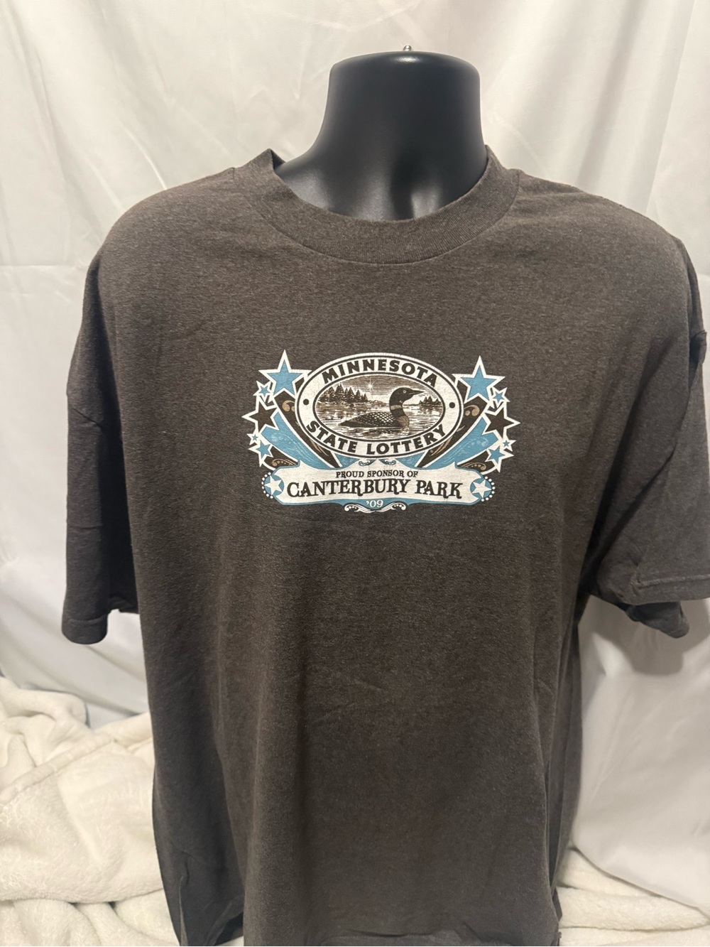 Minnesota State Lottery Canterbury Park Graphic T-Shirt - Brown